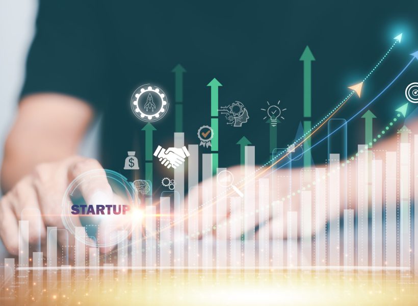 New business startups for young entrepreneurs, new business development ideas, creativity to bring technology to the next level, innovative solutions to new problems, brainstorming for future visions.